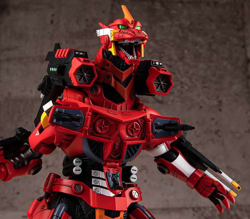 青島文化教材社《哥吉拉對福音戰士》3式機龍〈改〉EVA貳號機配色Ver. 夢幻再現！