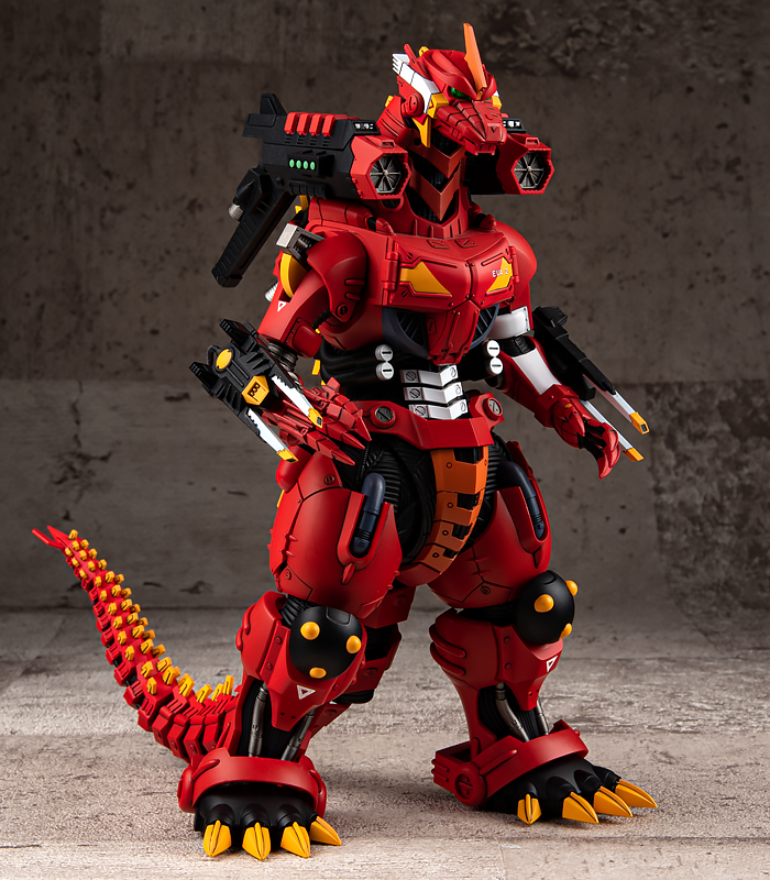 青島文化教材社《哥吉拉對福音戰士》3式機龍〈改〉EVA貳號機配色Ver. 夢幻再現！