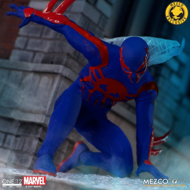MEZCO TOYZ ONE:12 COLLECTIVE 系列 MARVEL【蜘蛛人2099】可動人偶