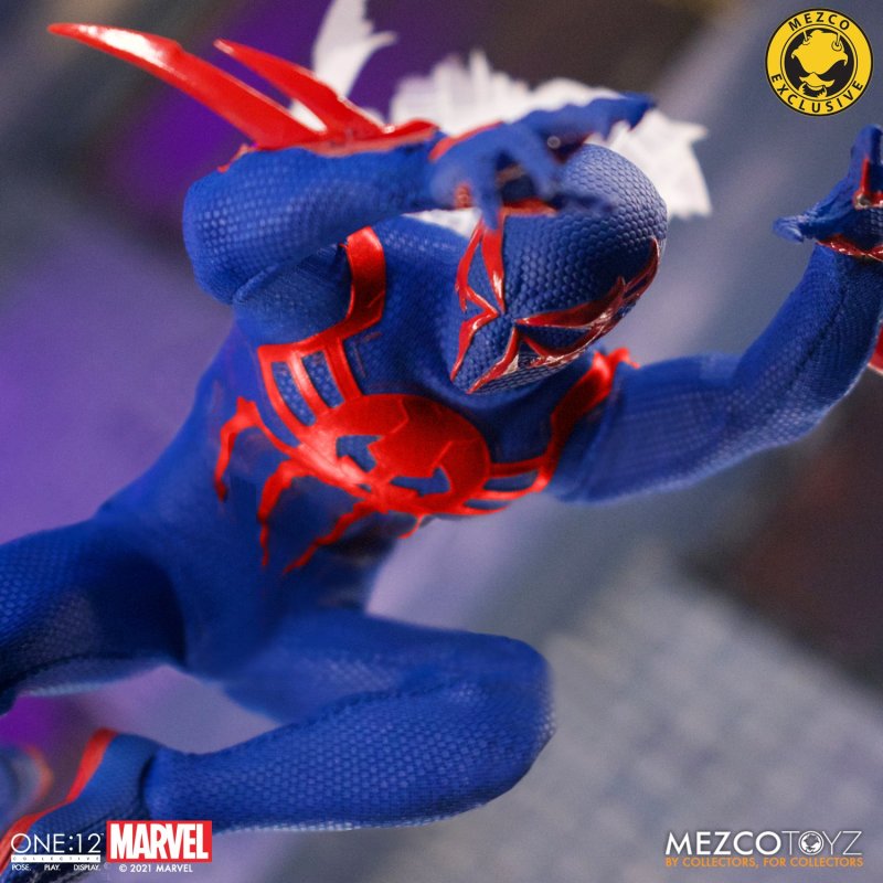 MEZCO TOYZ ONE:12 COLLECTIVE 系列 MARVEL【蜘蛛人2099】可動人偶