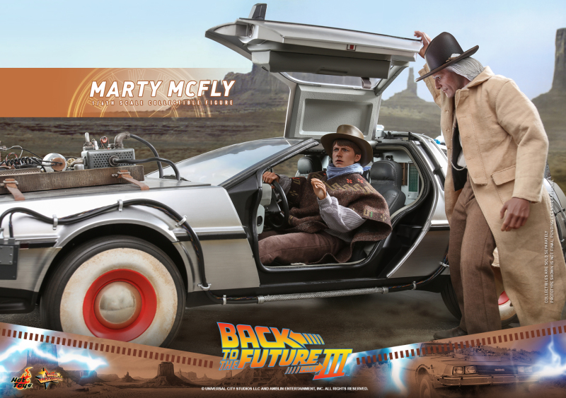 Hot Toys – MMS616 -《回到未來第三集》馬蒂·麥佛萊(Marty McFly)1/6 比例收藏級人偶