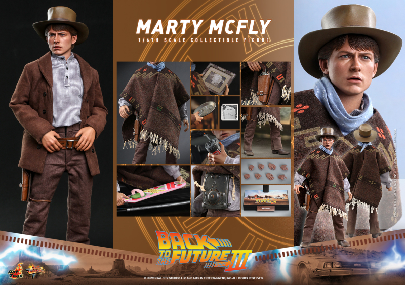 Hot Toys – MMS616 -《回到未來第三集》馬蒂·麥佛萊(Marty McFly)1/6 比例收藏級人偶