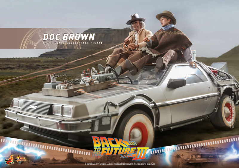 Hot Toys – MMS617 -《回到未來第三集》布朗博士(Doc Brown)1/6 比例收藏級人偶