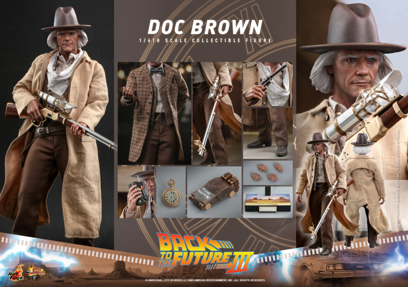 Hot Toys – MMS617 -《回到未來第三集》布朗博士(Doc Brown)1/6 比例收藏級人偶