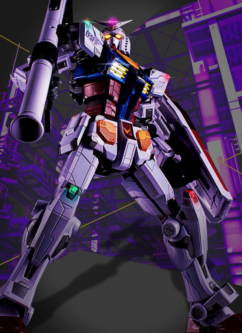 現状品 超合金×GUNDAM FACTORY YOKOHAMA RX-78F00 GUNDAM ‐Night