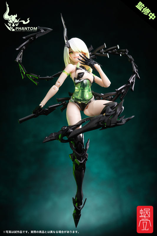 蝸之殼工作室「幻鬼機殼-001 熒」1/12 比例可動完成品 無辜vs冷酷雙素體豪華登場！