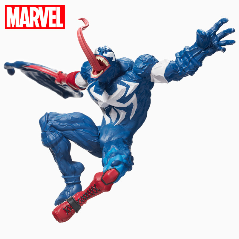 SEGA PRIZE《漫威蜘蛛人 Maximum Venom》美國隊長（キャプテン・アメリカ）SPM 立體人形 超躍動戰鬥姿態強襲！