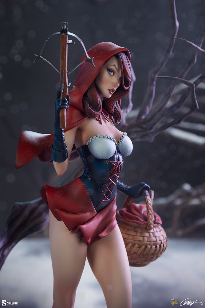 Sideshow Fairytale Fantasies 系列【小紅帽】Red Riding Hood 全身雕像 目標大野狼、狩獵展開！