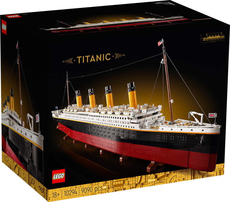 LEGO 10294【鐵達尼號】Titanic 全長來到 135 公分、零件數突破 9000 片的史詩級樂高船艦！