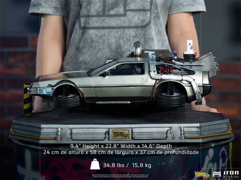 Iron Studios Art Scale 回到未來ii 時光車 Delorean 1 10 比例場景雕像 玩具人toy People News