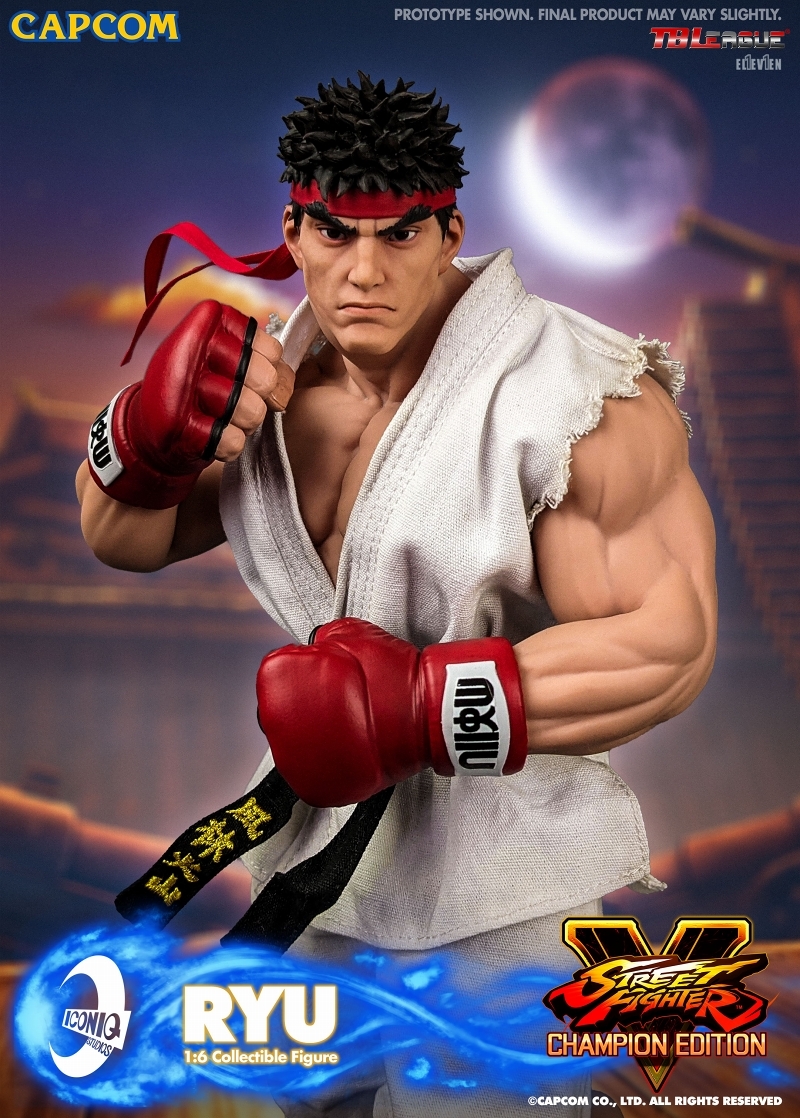 探索最強之道！IconiQ Studios《快打旋風5》隆 RYU 1/6比例 立體可動人形