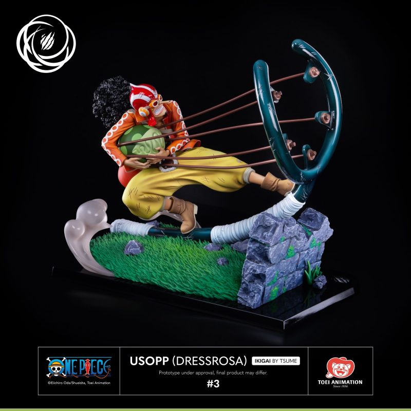 Tsume-Art IKIGAI 系列《航海王》騙人布（多雷斯羅薩）1/6 比例全身雕像 接招吧！砂糖！