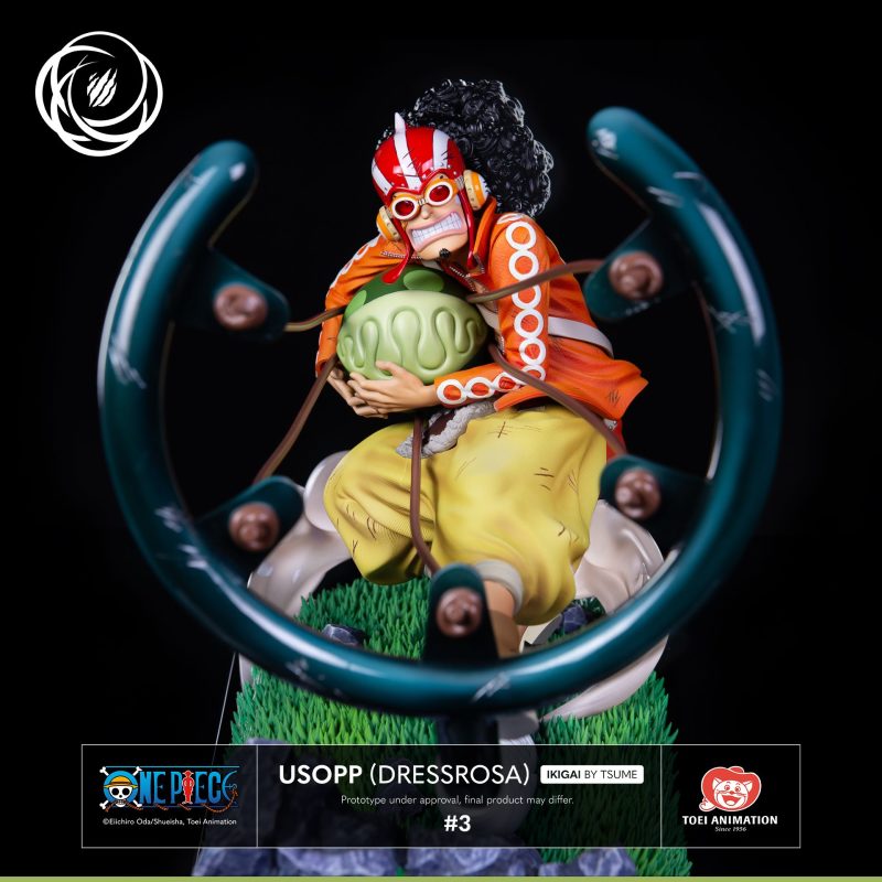 Tsume-Art IKIGAI 系列《航海王》騙人布（多雷斯羅薩）1/6 比例全身雕像 接招吧！砂糖！