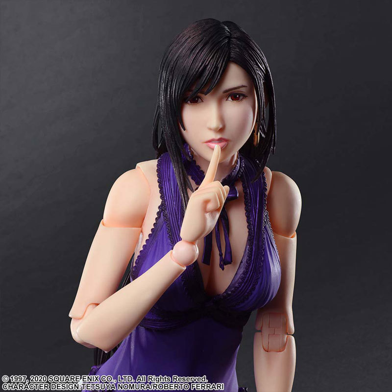 誘人禮服造型登場『PLAY ARTS改《FFVII 重製版》蒂法 禮服Ver.』可動人偶明年 06 月發售!