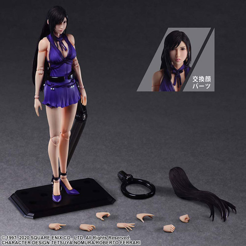 誘人禮服造型登場『PLAY ARTS改《FFVII 重製版》蒂法 禮服Ver.』可動人偶明年 06 月發售!