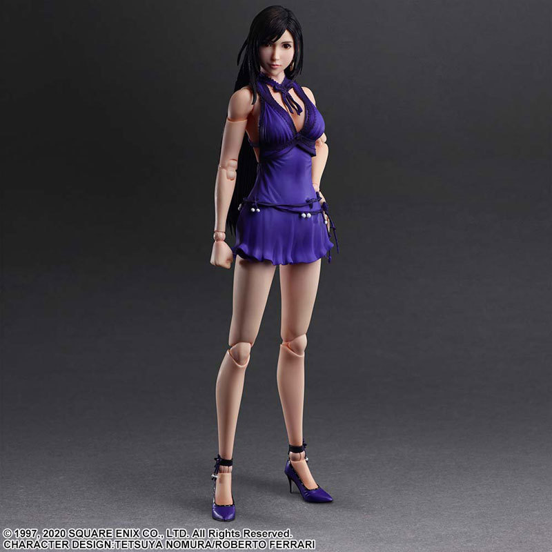 誘人禮服造型登場『PLAY ARTS改《FFVII 重製版》蒂法 禮服Ver.』可動人偶明年 06 月發售!