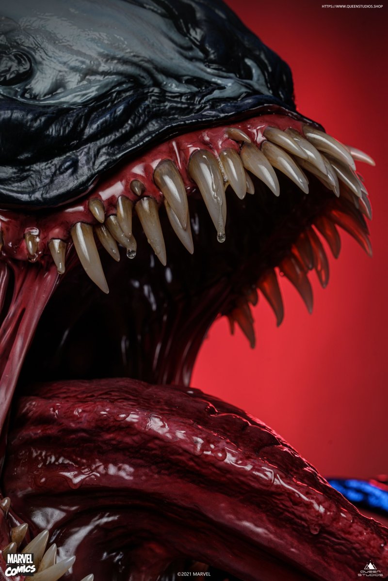 Queen Studios MARVEL【猛毒】Venom 1/1 比例半身胸像 情報公開 栩栩如生的逼真活物感!