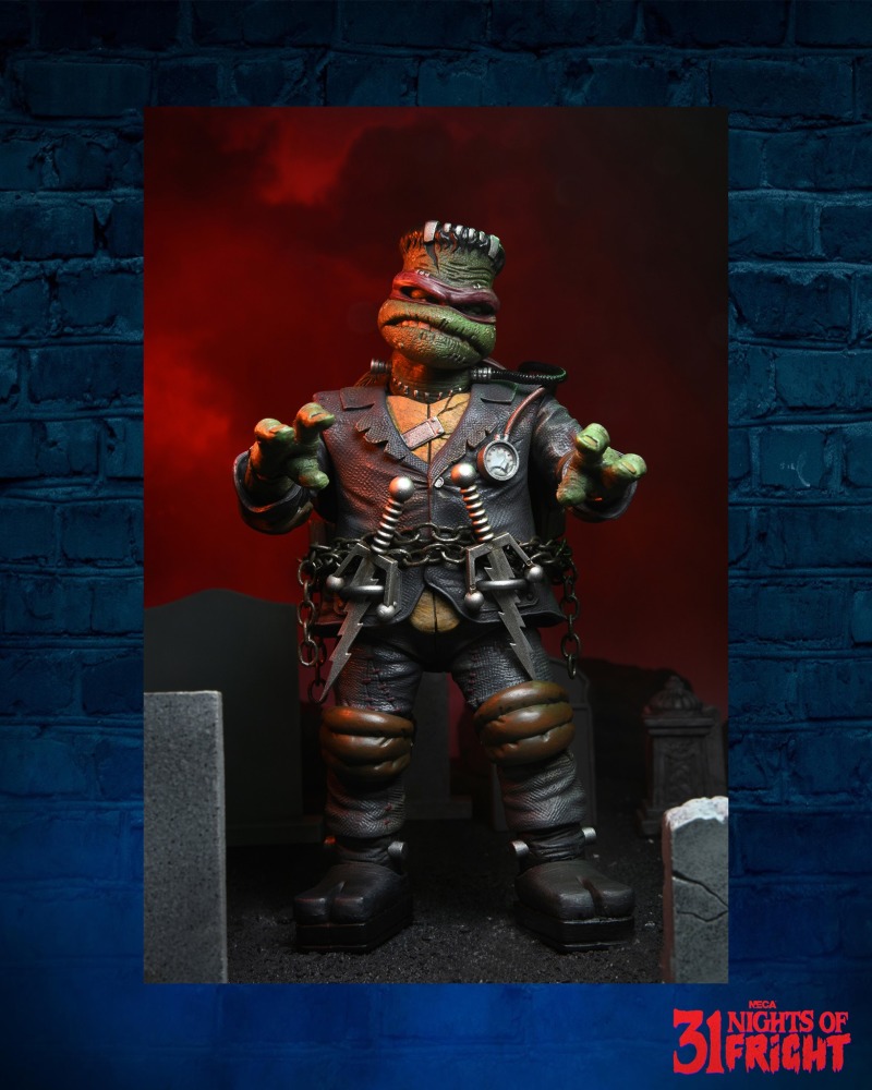 NECA 環球怪物×忍者龜「科學怪人拉斐爾」Raphael as Frankenstein’s Monster 7 吋可動人偶 情報公開