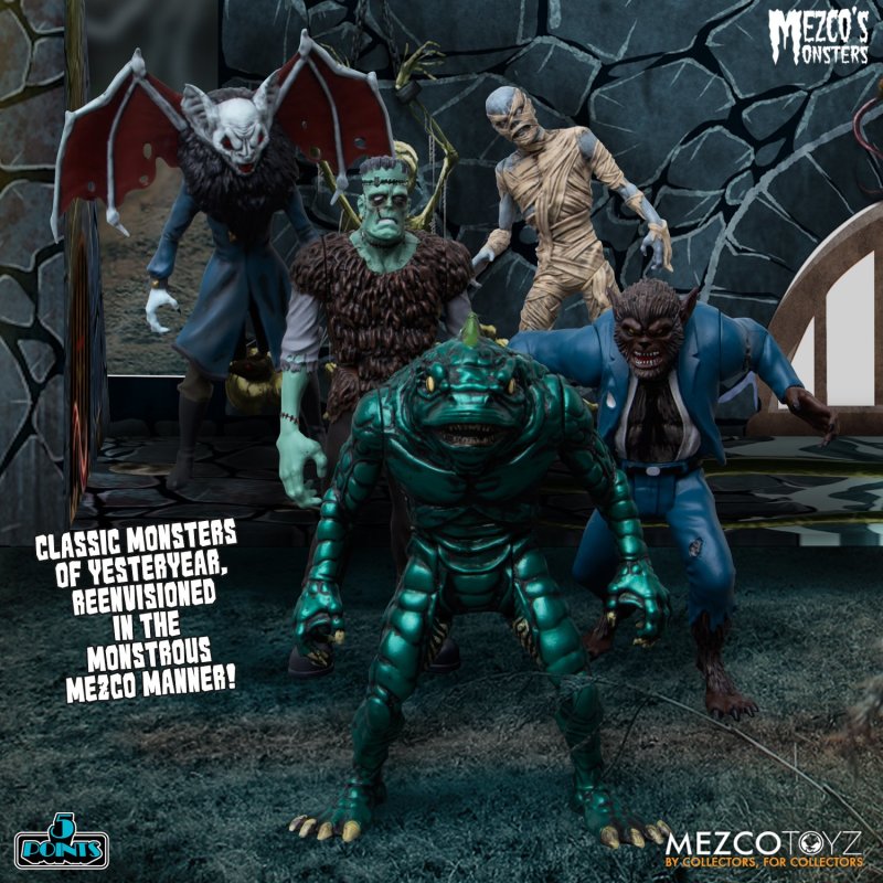 MEZCO TOYZ 5 POINTS 系列「MEZCO 的怪物 - 恐懼之塔豪華套裝組」Mezco’s Monsters - Tower of Fear Deluxe Boxed Set