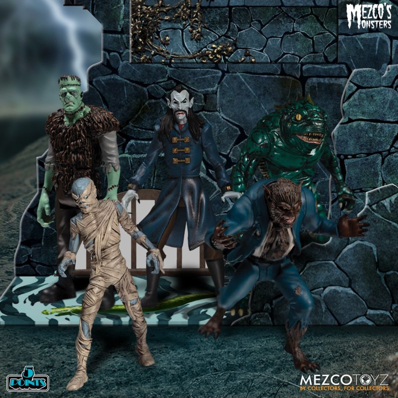 MEZCO TOYZ 5 POINTS 系列「MEZCO 的怪物 - 恐懼之塔豪華套裝組」Mezco’s Monsters - Tower of Fear Deluxe Boxed Set