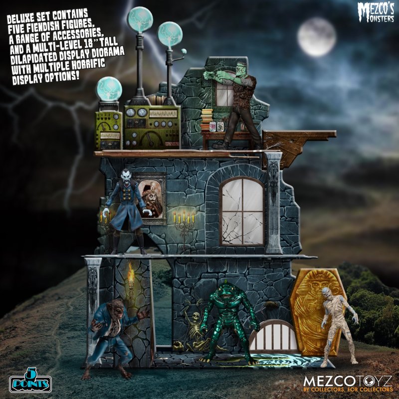 MEZCO TOYZ 5 POINTS 系列「MEZCO 的怪物 - 恐懼之塔豪華套裝組」Mezco’s Monsters - Tower of Fear Deluxe Boxed Set