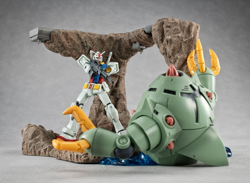再現劇中名場景！RMS 機動戰士鋼彈 HG 1/144 用『G Structure』情景模型明年 04 月發售