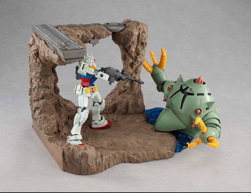 再現劇中名場景！RMS 機動戰士鋼彈 HG 1/144 用『G Structure』情景模型明年 04 月發售