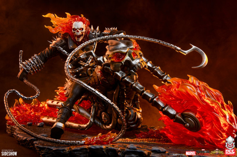 PCS《MARVEL:超級爭霸戰》惡靈騎士(Ghost Rider)1/6 比例場景雕像