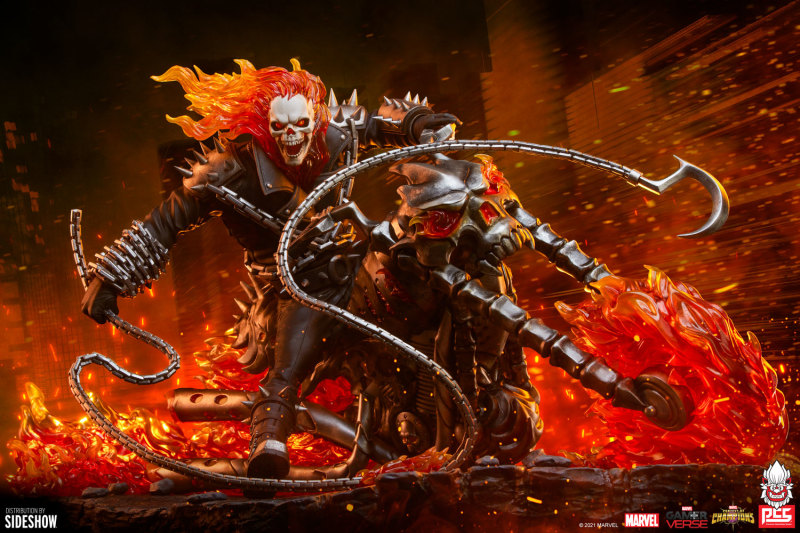 PCS《MARVEL:超級爭霸戰》惡靈騎士(Ghost Rider)1/6 比例場景雕像