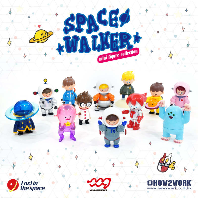 香港藝術家 009「SPACE WALKER」迷你人形收藏 盲抽盒玩即將登場！