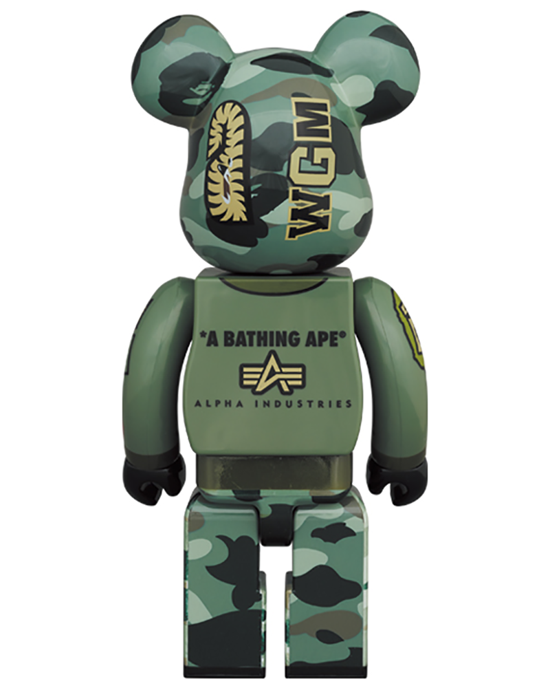 海外販売× BE＠RBRICK BAPE(R) × ペコちゃん 1000%グリーン - その他