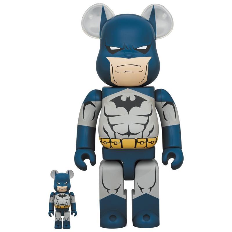 BE@RBRICK DC【蝙蝠俠（緘默版本）】BATMAN (BATMAN: HUSH Ver.) 100％&400％套裝組、1000％同步登場