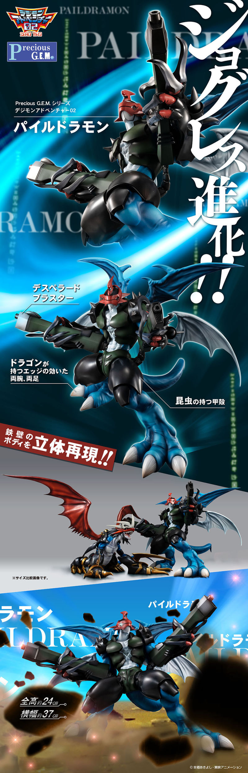 合體進化數碼寶貝 MEGAHOUSE『Precious G.E.M. 機甲龍獸』確定商品化！