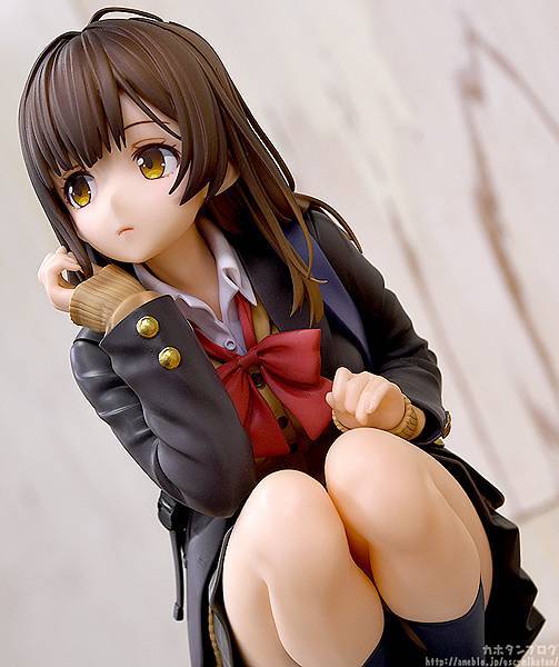 GSC《刮掉鬍子的我與撿到的女高中生》荻原沙優 無比例模型 蹲姿也有16公分高！