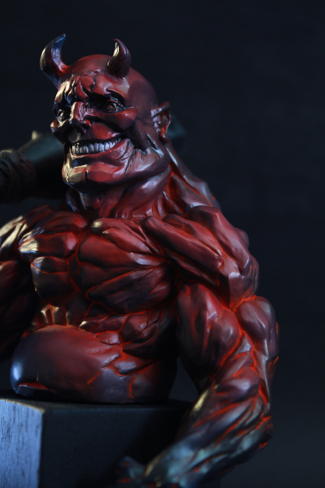 東洋傳說人形惡獸 1/24 鬼金棒胸像