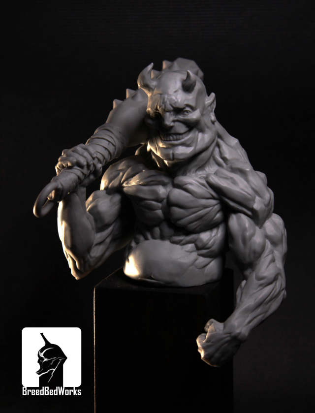 東洋傳說人形惡獸 1/24 鬼金棒胸像