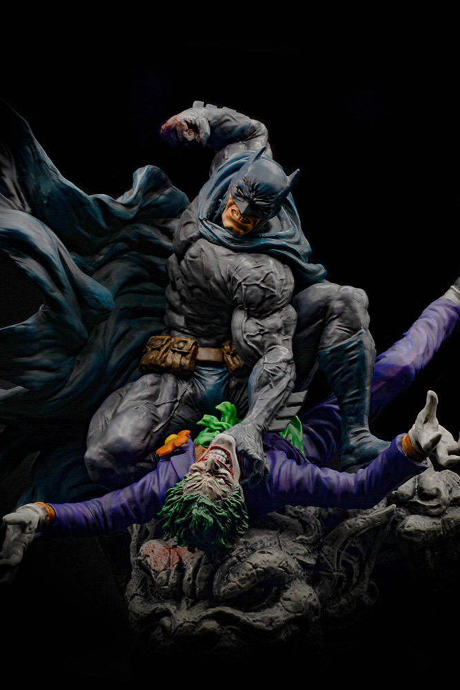 壽屋 Sculpt Master 系列 DC Comics【蝙蝠俠大戰小丑】Batman vs The Joker 全身雕像 無法遏止的憤怒大爆發！