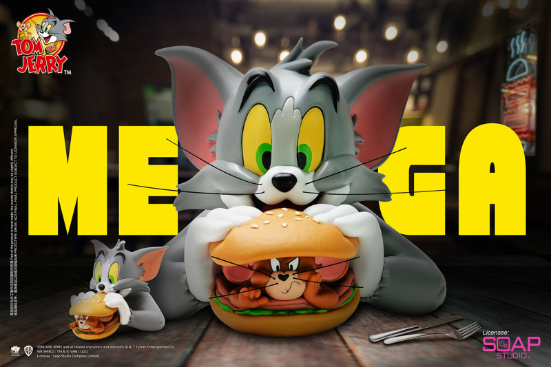 Soap Studio 將推出「湯姆貓與傑利鼠漢堡包」大尺寸胸像（Tom and Jerry Mega Burger）40公分的大份量飽足感！
