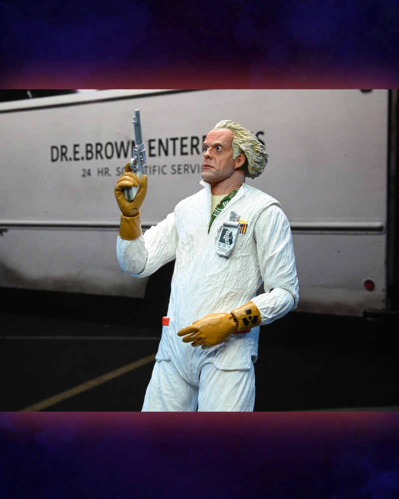 NECA《回到未來》布朗博士 1985 年版本（Ultimate 1985 Doc Brown）可動人偶曝光