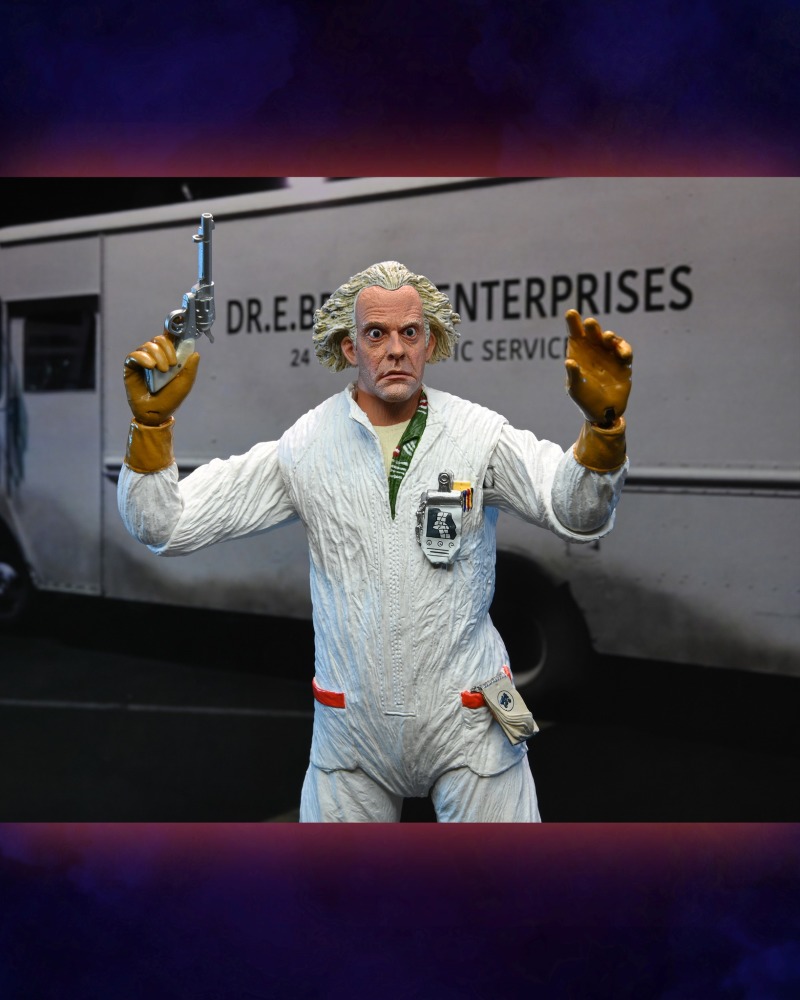NECA《回到未來》布朗博士 1985 年版本（Ultimate 1985 Doc Brown）可動人偶曝光