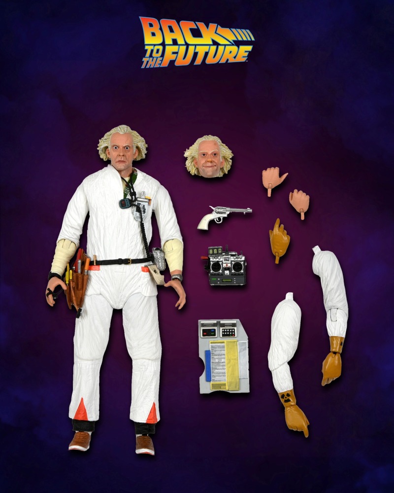 NECA《回到未來》布朗博士 1985 年版本（Ultimate 1985 Doc Brown）可動人偶曝光