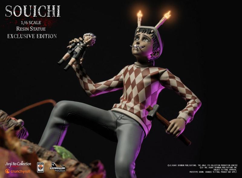 Animegami Studios 伊藤潤二收藏 -「雙一」（Souichi）1/6 比例全身雕像 EX版/漫畫版/組合版