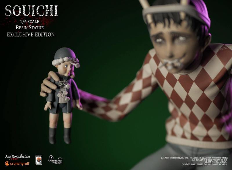 Animegami Studios 伊藤潤二收藏 -「雙一」（Souichi）1/6 比例全身雕像 EX版/漫畫版/組合版