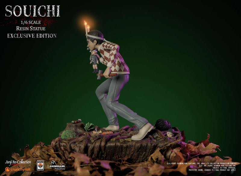 Animegami Studios 伊藤潤二收藏 -「雙一」（Souichi）1/6 比例全身雕像 EX版/漫畫版/組合版