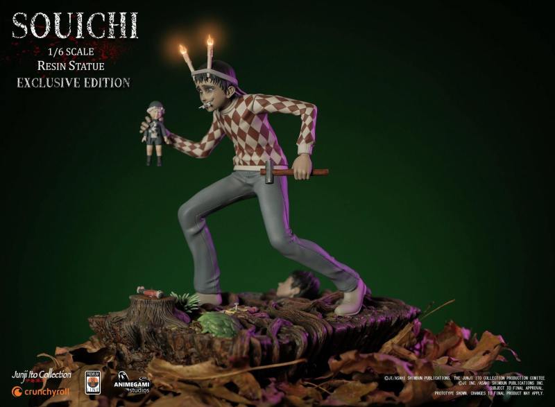 Animegami Studios 伊藤潤二收藏 -「雙一」（Souichi）1/6 比例全身雕像 EX版/漫畫版/組合版