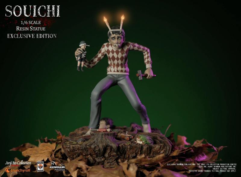 Animegami Studios 伊藤潤二收藏 -「雙一」（Souichi）1/6 比例全身雕像 EX版/漫畫版/組合版