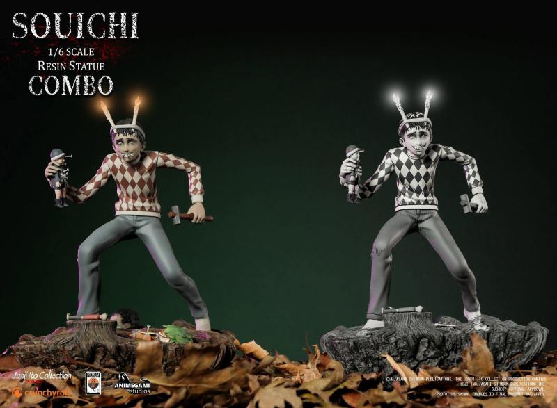 Animegami Studios 伊藤潤二收藏 -「雙一」（Souichi）1/6 比例全身雕像 EX版/漫畫版/組合版