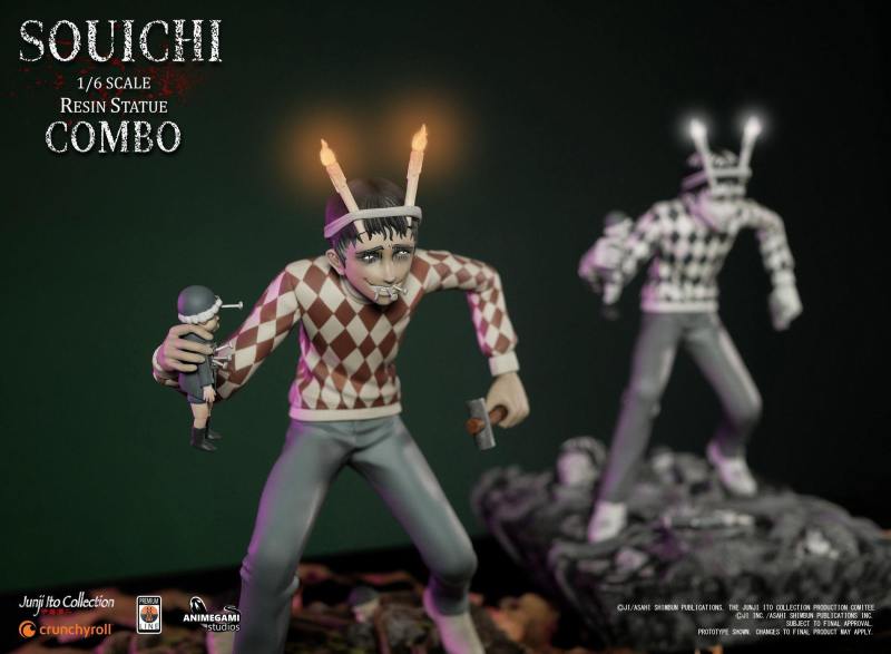 Animegami Studios 伊藤潤二收藏 -「雙一」（Souichi）1/6 比例全身雕像 EX版/漫畫版/組合版