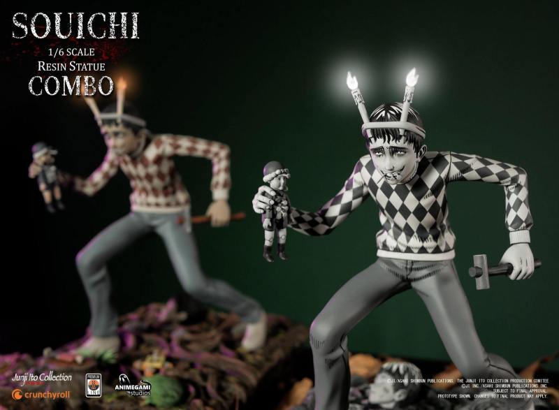 Animegami Studios 伊藤潤二收藏 -「雙一」（Souichi）1/6 比例全身雕像 EX版/漫畫版/組合版