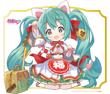 可愛招福貓造型立體化!黏土人『初音未來 招福初音Ver.』情報公開